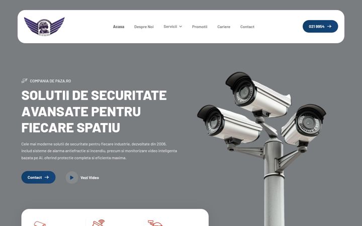 Screenshot of companiadepaza.ro