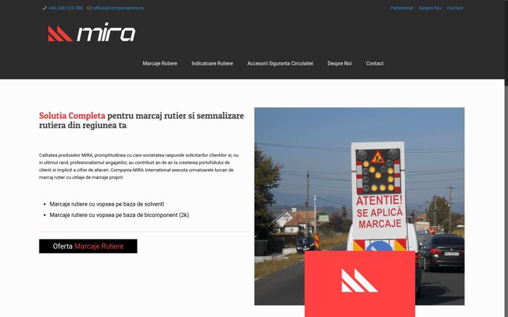 Screenshot of companiamira.ro