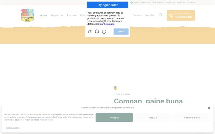 Screenshot van companiasi.ro