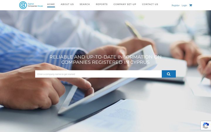 Screenshot of companieshousecyprus.com