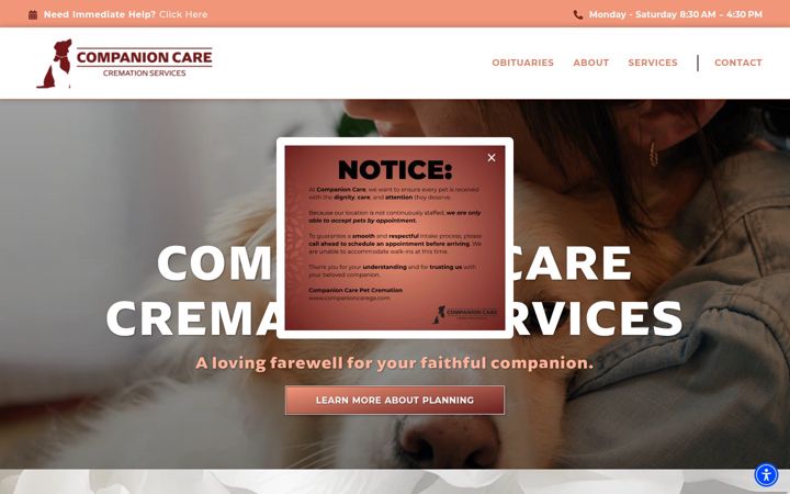 Screenshot of companioncarega.com