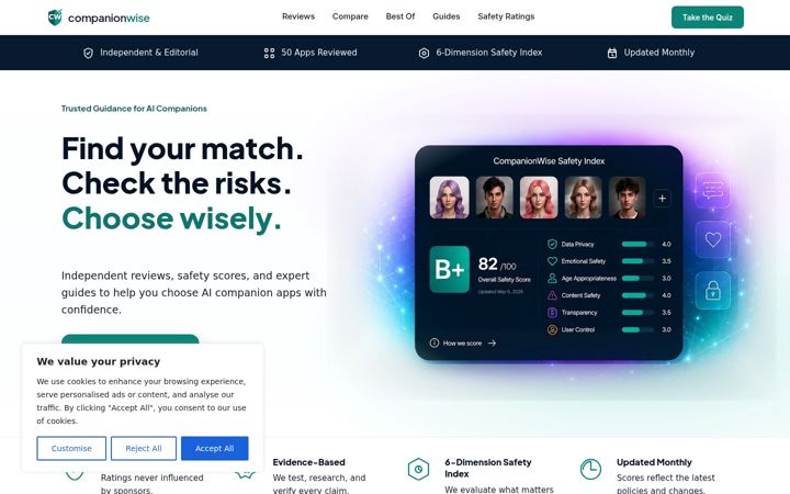 Screenshot of companionwise.com