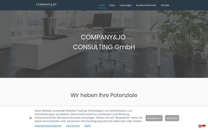 Screenshot of company-jo.com