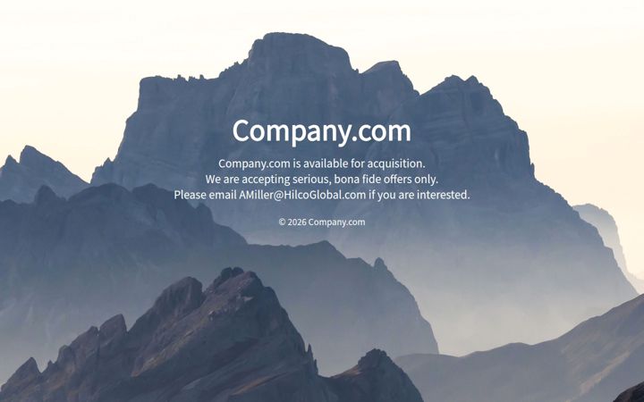 Snimka zaslona za company.com