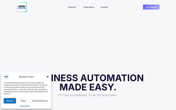 Screenshot of companyautomator.com