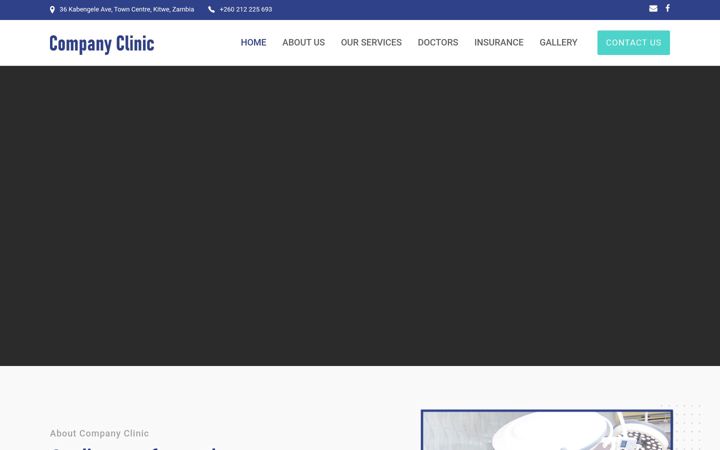 Screenshot of companyclinic.co.zm