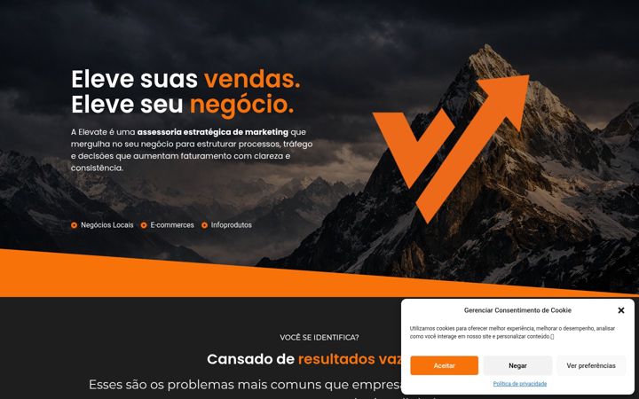 Screenshot of companyelevate.com.br