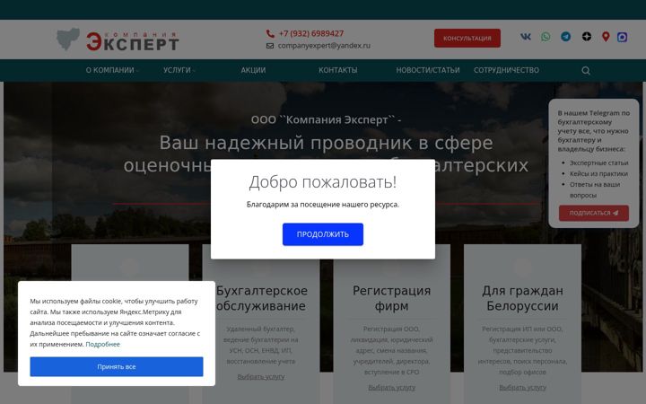 Screenshot ta' companyexpert.ru