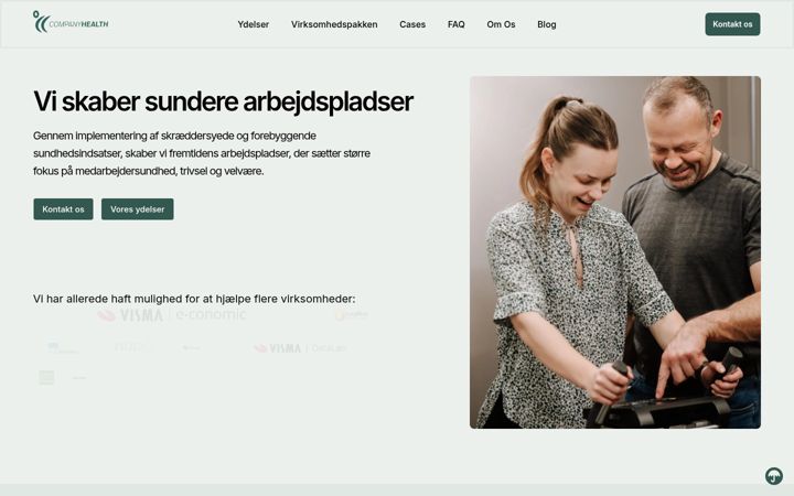 Screenshot of companyhealth.dk