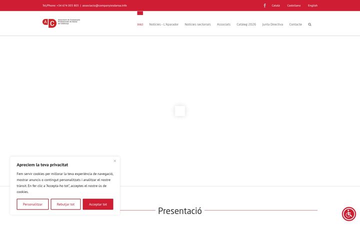 Skjermbilde av companyiesdansa.info