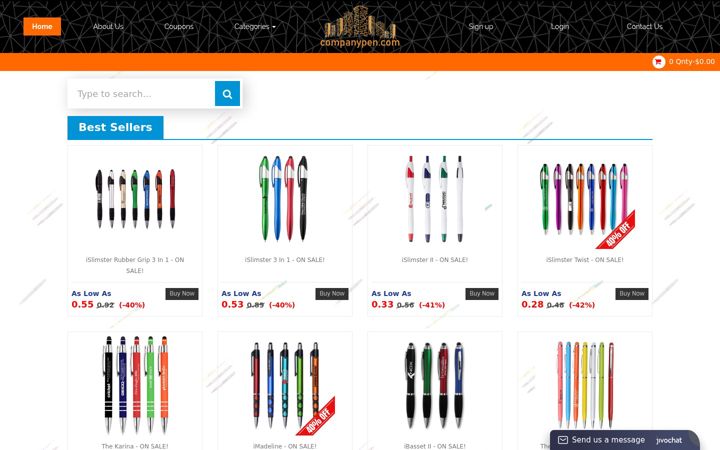 Screenshot of companypen.com