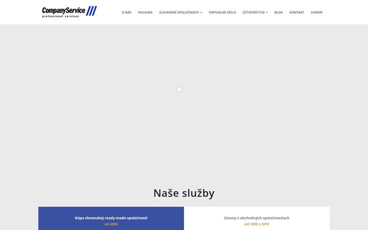 Screenshot of companyservice.eu