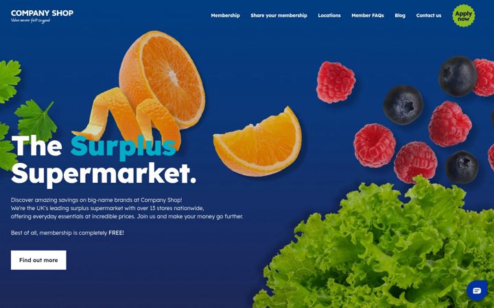 Screenshot of companyshop.co.uk