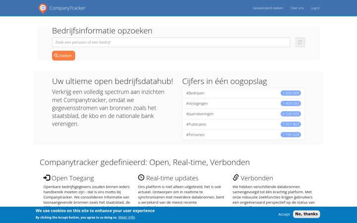 Screenshot of companytracker.be