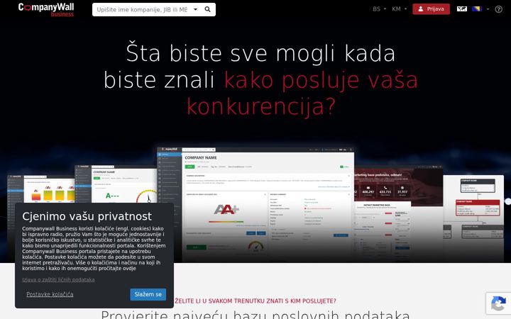 Screenshot of companywall.ba