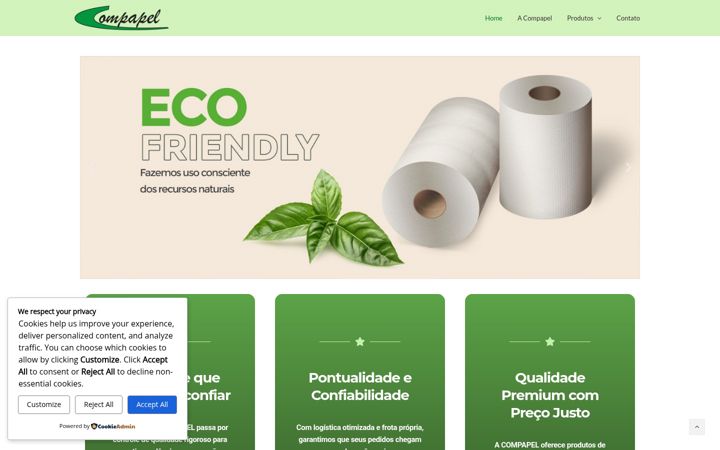 Screenshot of compapel.com.br