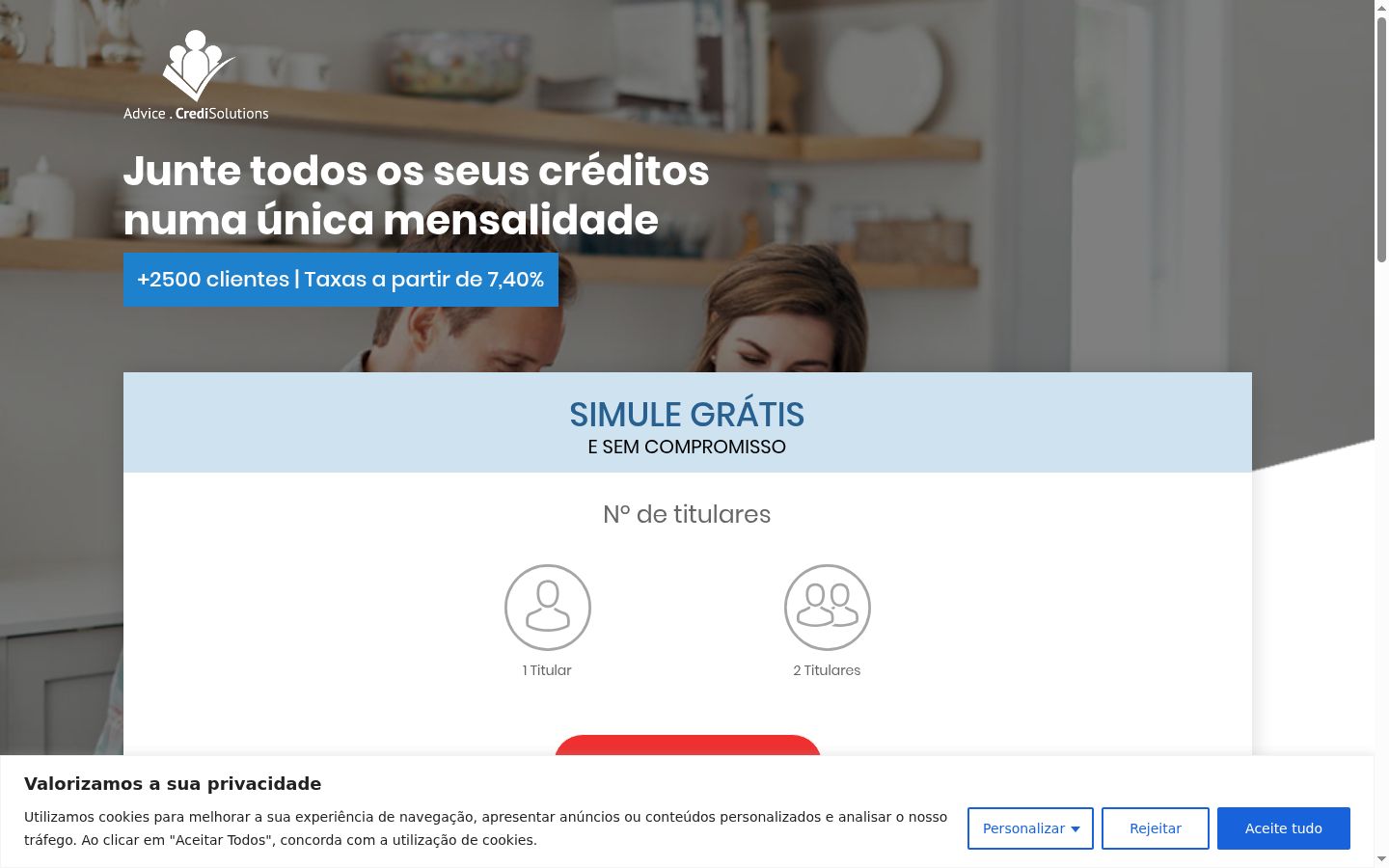 Snimka zaslona bannera za privolu prikazanog prije bilo kakve interakcije