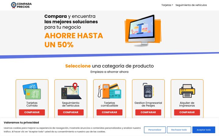 Screenshot of comparador-de-precios.es