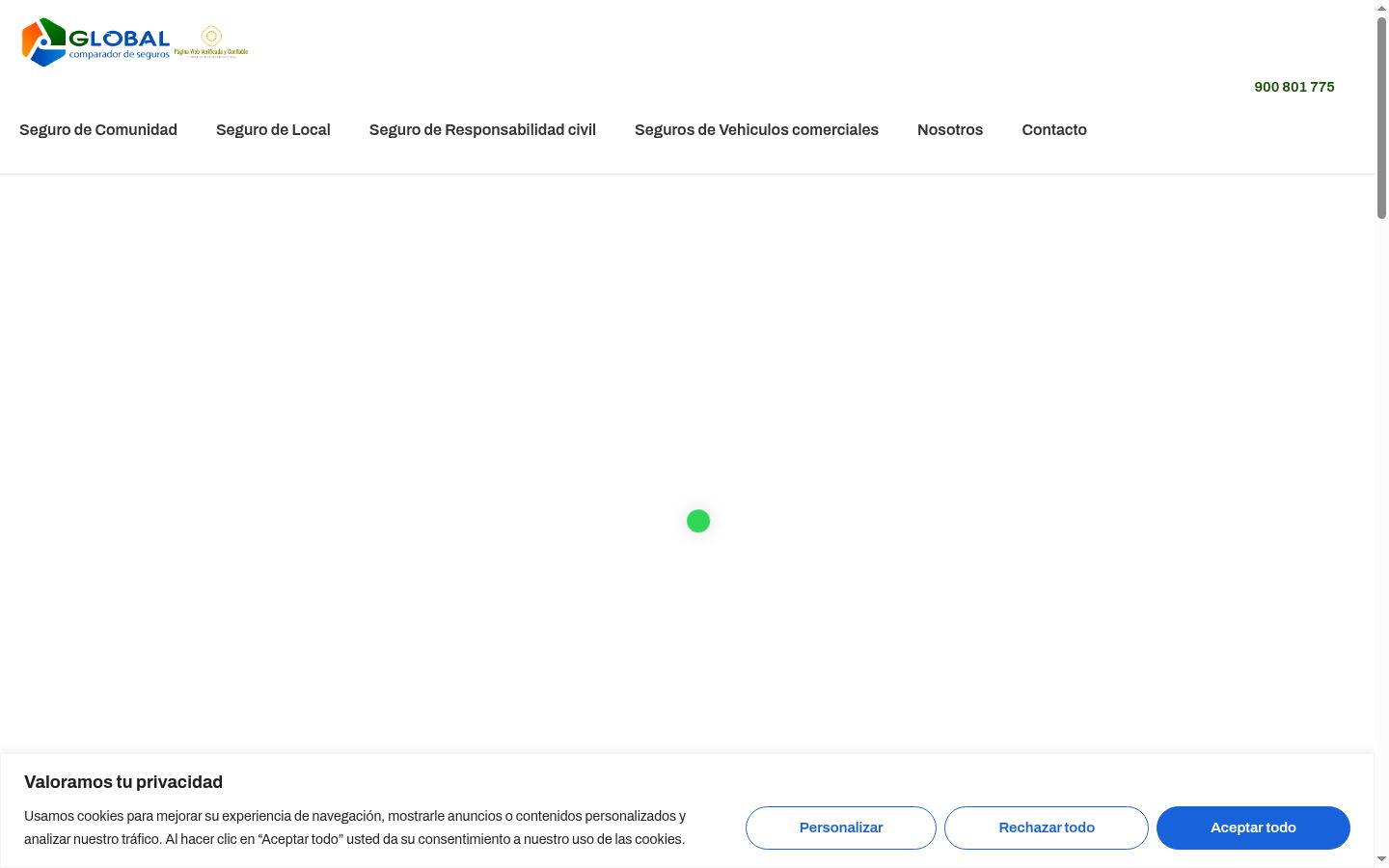 Snímka obrazovky banera súhlasu zobrazeného pred akoukoľvek interakciou