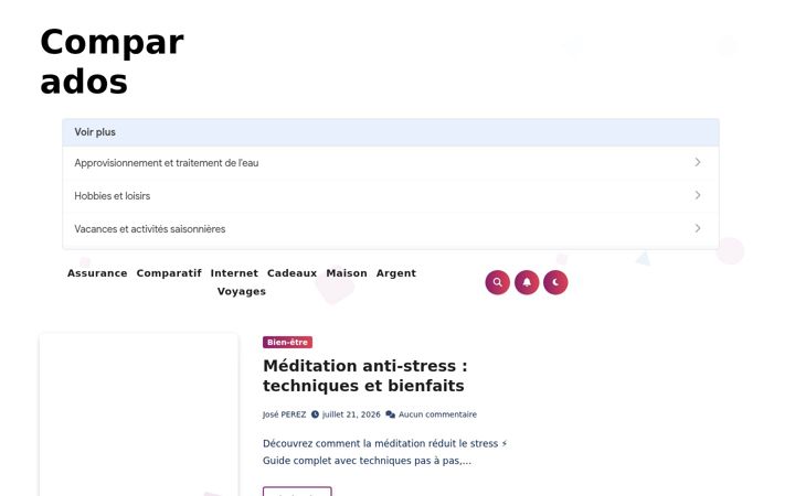 Screenshot ta' comparados.fr