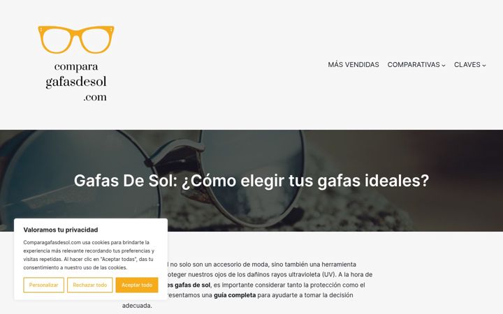 Screenshot of comparagafasdesol.com