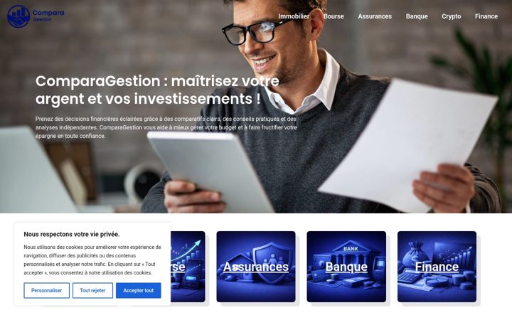 Screenshot of comparagestion.fr