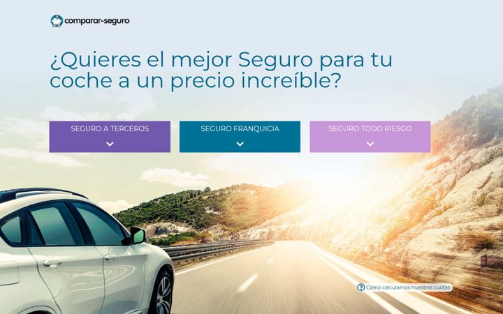 Screenshot of comparar-seguro.com
