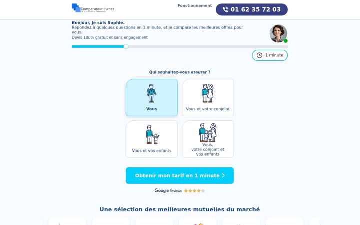 Screenshot of comparateur-du-net.fr