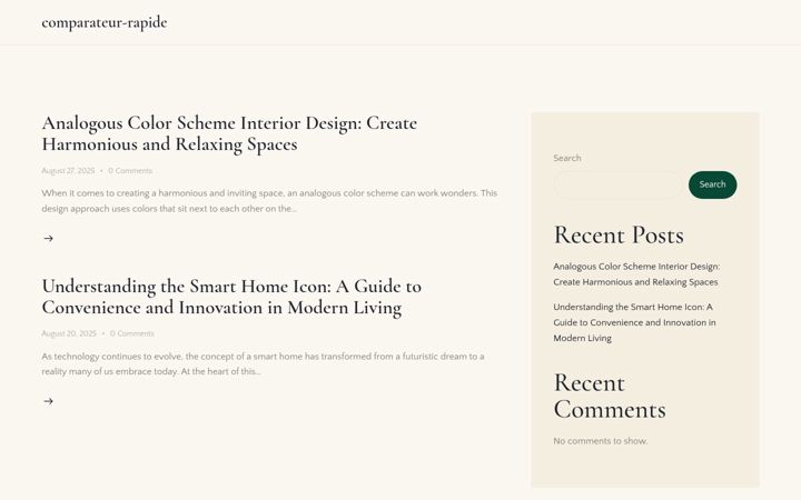 Screenshot of comparateur-rapide.com