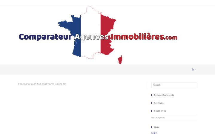 Screenshot of comparateuragencesimmobilieres.com