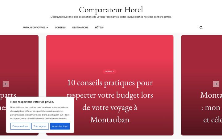 Screenshot of comparateurhotel.net