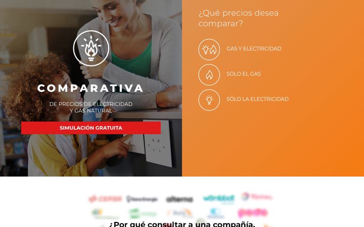 Screenshot of comparativa-energia-gas-espana.com