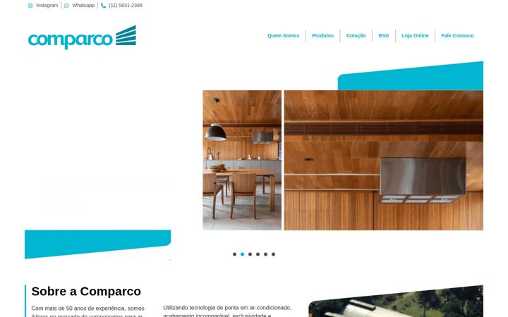 Snímek obrazovky comparco.com.br