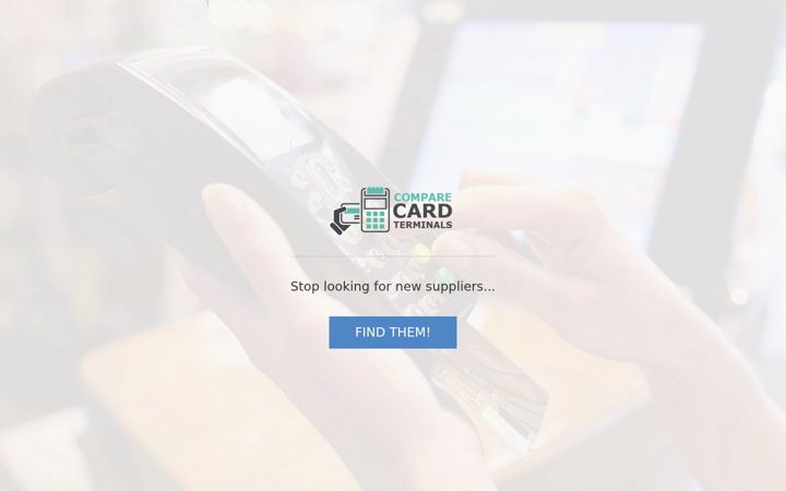 Ekrano kopija compare-cardterminals.co.uk