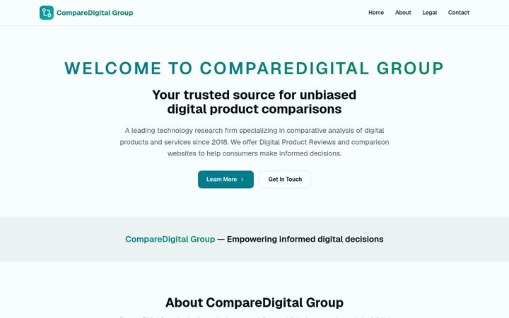 Screenshot of comparedigitalgroup.com