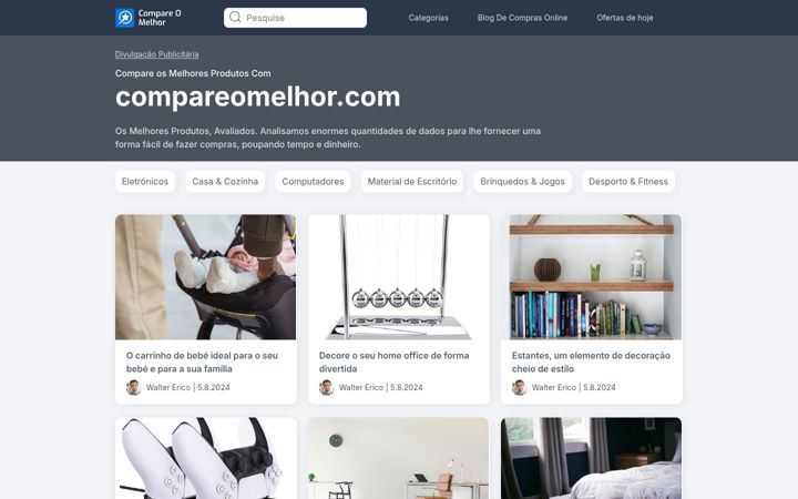 Screenshot di compareomelhor.com