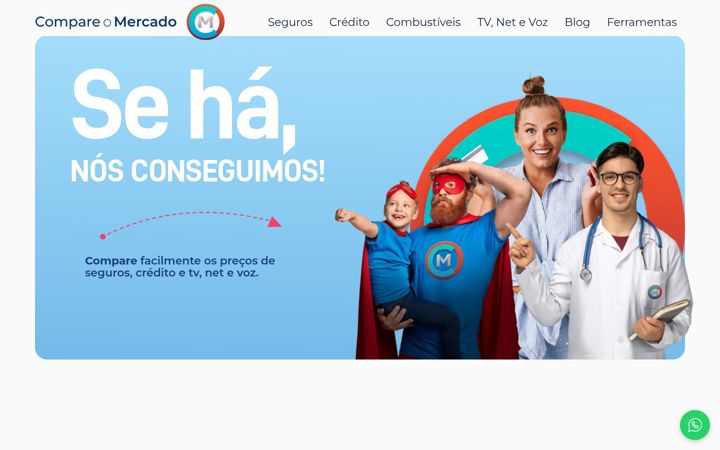 Screenshot of compareomercado.pt