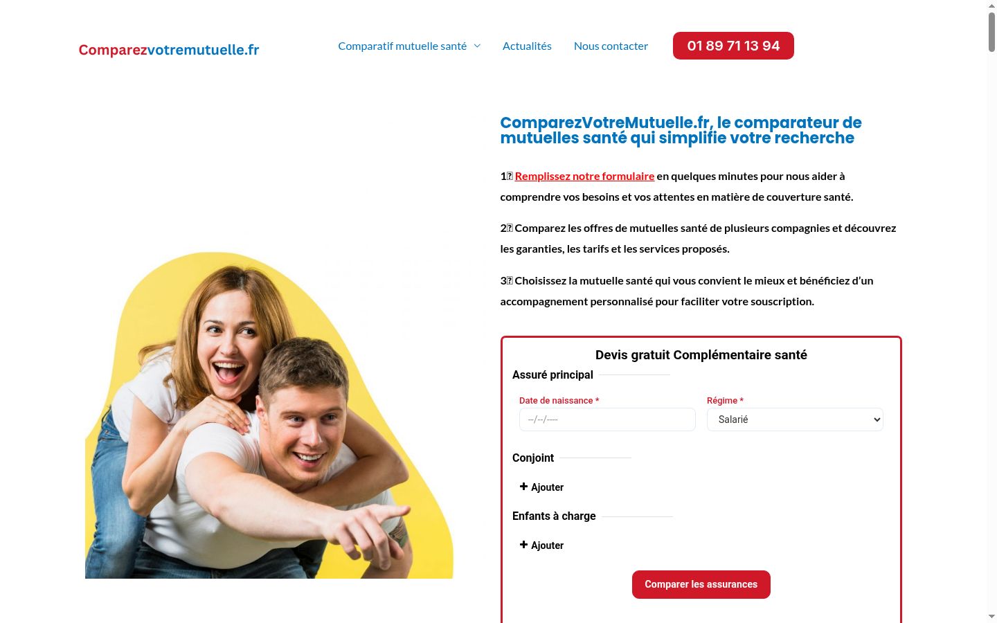 Capture d'écran de la bannière de consentement affichée avant toute interaction