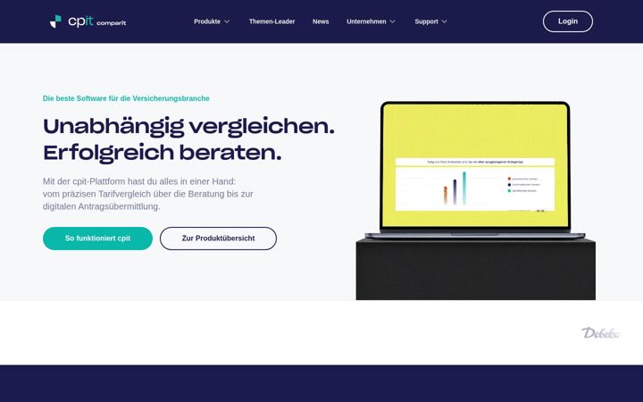 Screenshot of comparit.de
