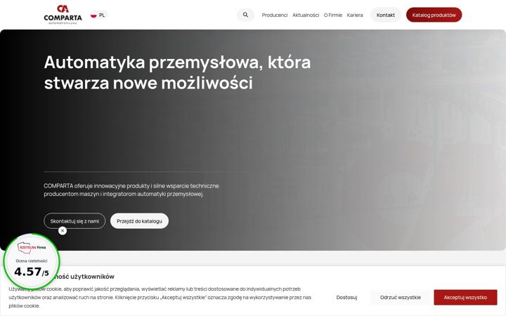 Snímek obrazovky comparta.pl