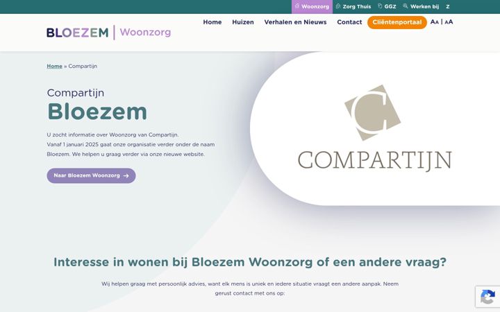 Screenshot of compartijn.nl