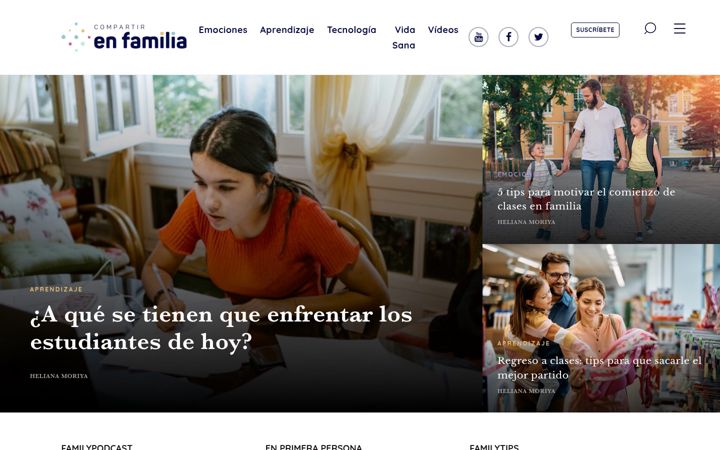 Screenshot of compartirenfamilia.com