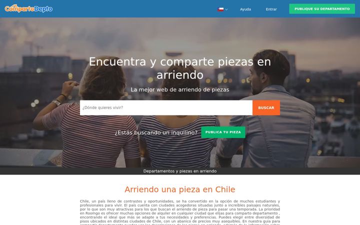 Screenshot of compartodepto.cl