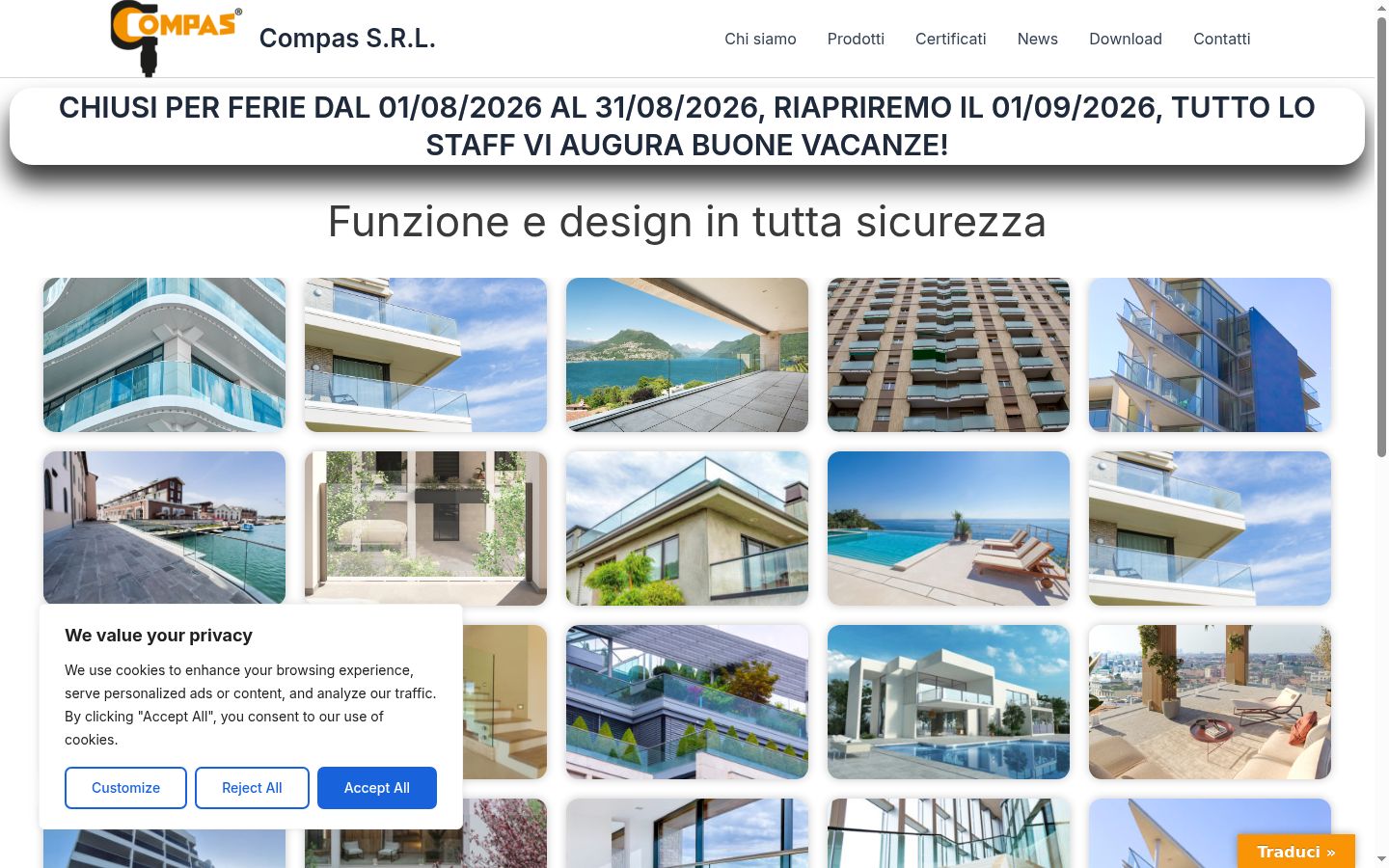 Sutikimo reklamjuostės, rodytos prieš bet kokią sąveiką, ekrano kopija