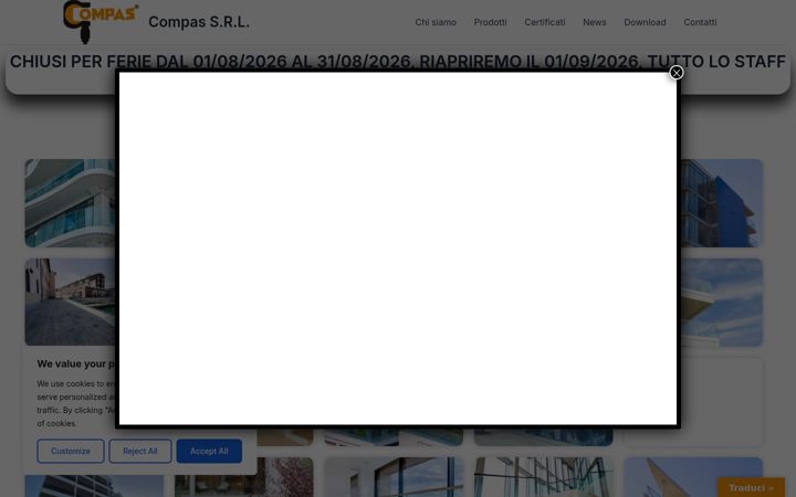 Screenshot of compas-srl.it