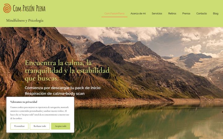 Screenshot of compasionplena.com