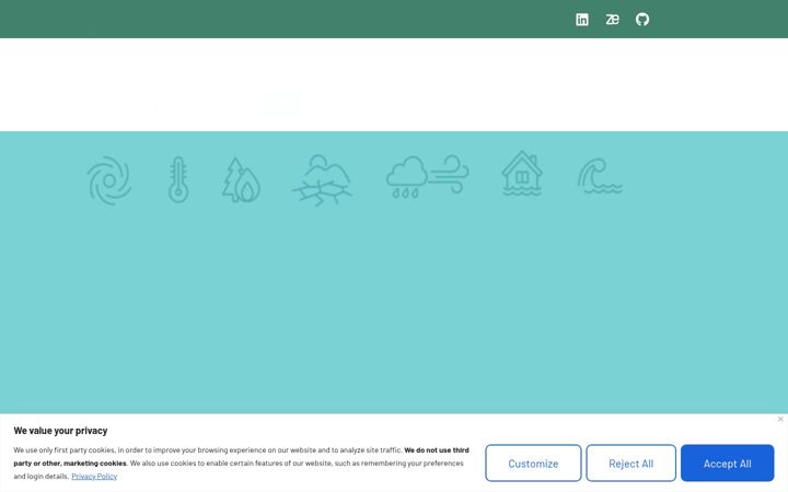 Screenshot of compass-climate.eu
