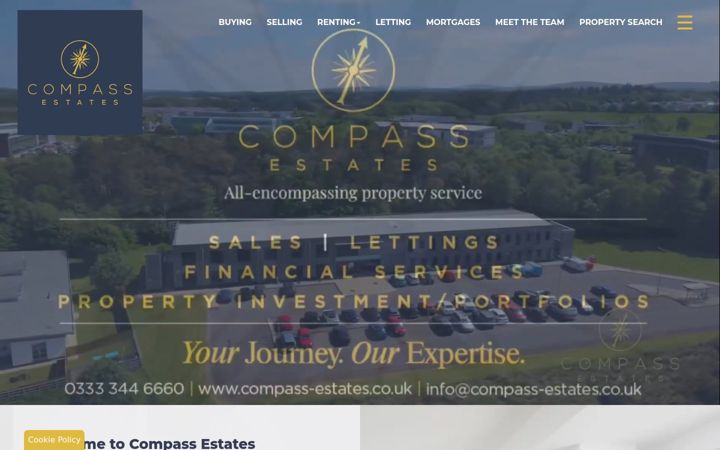 Screenshot of compass-estates.co.uk