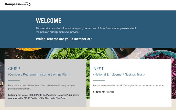 Ekrano kopija compass-pensions.co.uk
