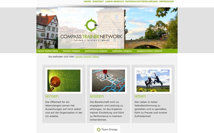 Screenshot of compass-training.de